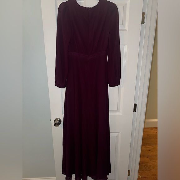 Lulus Adoring You Dark Purple Long Sleeve Maxi Dress - Picture 7 of 8